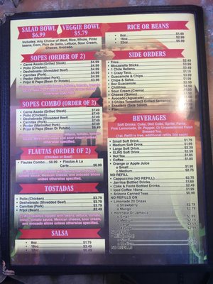Menu photo 4 El Coyote Loco Lucerne Valley, CA