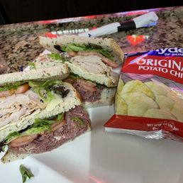 Duplex Sandwich Turkey and house made corned beef Duplex Sandwich Turkey and house made corned beef