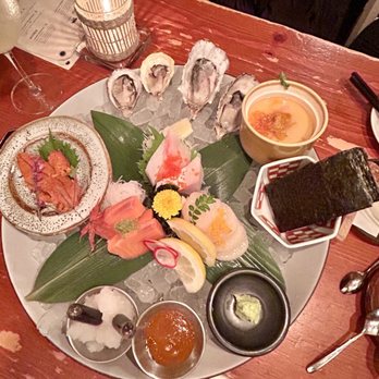Takenaka Uni Bar - Sashimi appetizer with oyster - Seafood Near Me - Vancouver, British Columbia Takenaka Uni Bar - Sashimi appetizer with oyster - Seafood Near Me - Vancouver, British Columbia