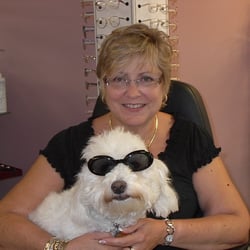 Different Frames of Mind Optcn - Cheryl and Betsy waiting to help you with your eyeglass needs!  See our website @www.differentframesofmind.com!