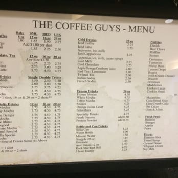 The Coffee Guys - Menu - Coffee & Tea Near Me - Union City, California The Coffee Guys - Menu - Coffee & Tea Near Me - Union City, California