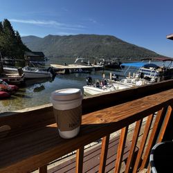Coffee by the lake
