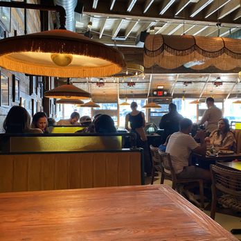 Daisy - Hidden in the ceiling amid the wooden rafters were subtle sound absorbing panels so while lively Daisy is never noisy. - Cocktail Bars Near Me - Los Angeles, California