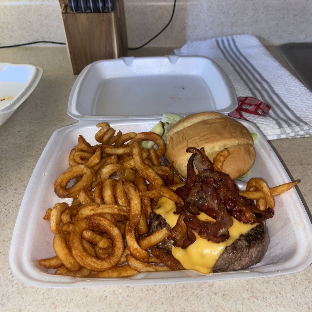 Joes Diner - Joes Diner Burger medium rare with curly fries (2.00) more - Diners Near Me - Tampa, Florida Joes Diner - Joes Diner Burger medium rare with curly fries (2.00) more - Diners Near Me - Tampa, Florida