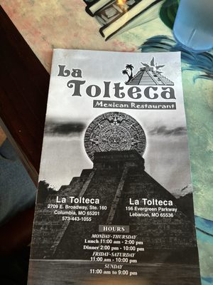 Menu photo 4 La Tolteca Columbia, MO