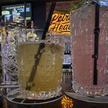 Petrol Head - Penicillin (left) and pink slip (right) - Cocktail Bars Near Me - Las Vegas, Nevada