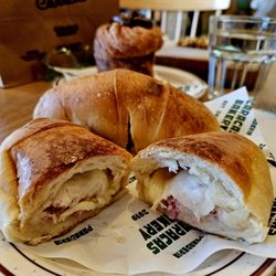 Caracas Bakery - Chattos with jamon y queso were fresh but needed just a little more seasoning but the pastry was perfect