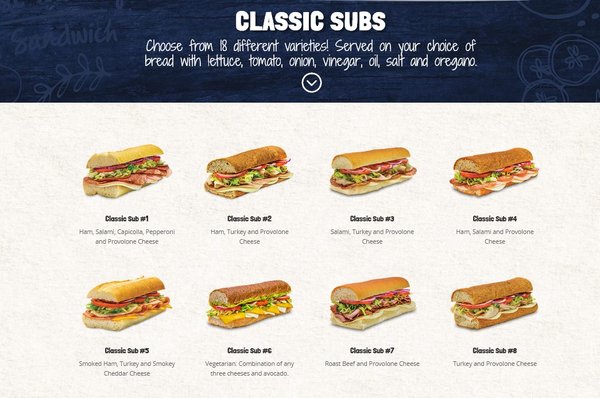 Menu photo 1 Port of Subs Gilbert, AZ Menu photo 1 Port of Subs Gilbert, AZ