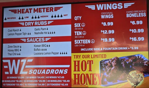 Menu photo 1 Wingzone Wauwatosa, WI Menu photo 1 Wingzone Wauwatosa, WI