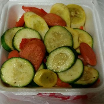 Corky's Kitchen & Bakery - A large serving of grilled veggies (zucchini, squash, carrots, red bell peppers). Meant to be shared between 2 or 3 people - Breakfast & Brunch Near Me - Perris, California Corky's Kitchen & Bakery - A large serving of grilled veggies (zucchini, squash, carrots, red bell peppers). Meant to be shared between 2 or 3 people - Breakfast & Brunch Near Me - Perris, California
