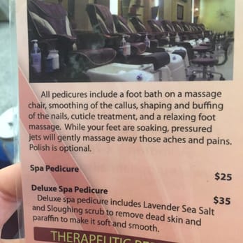 European Nail Spa - As you can see...it clearly states "all pedicures" include the callus smoothing and foot massage. - Nail Salons Near Me - Arlington, Texas European Nail Spa - As you can see...it clearly states "all pedicures" include the callus smoothing and foot massage. - Nail Salons Near Me - Arlington, Texas