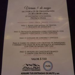 Mute - Menu degustacion 5 pasos