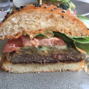 Moku Kitchen - Half a cheeseburger - Cocktail Bars Near Me - Honolulu, Hawaii