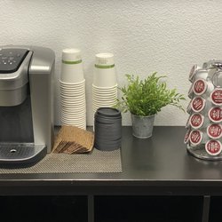 Complimentary coffee bar! :)