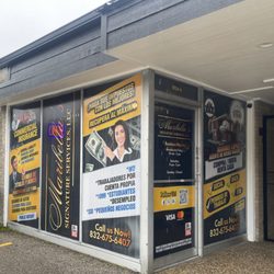 Maribella's Signature Services - The outside windows promote our business and lets you know some of the services we offer.