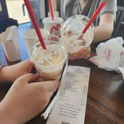 Arby's - Slurping on shakes we ate like big backs
