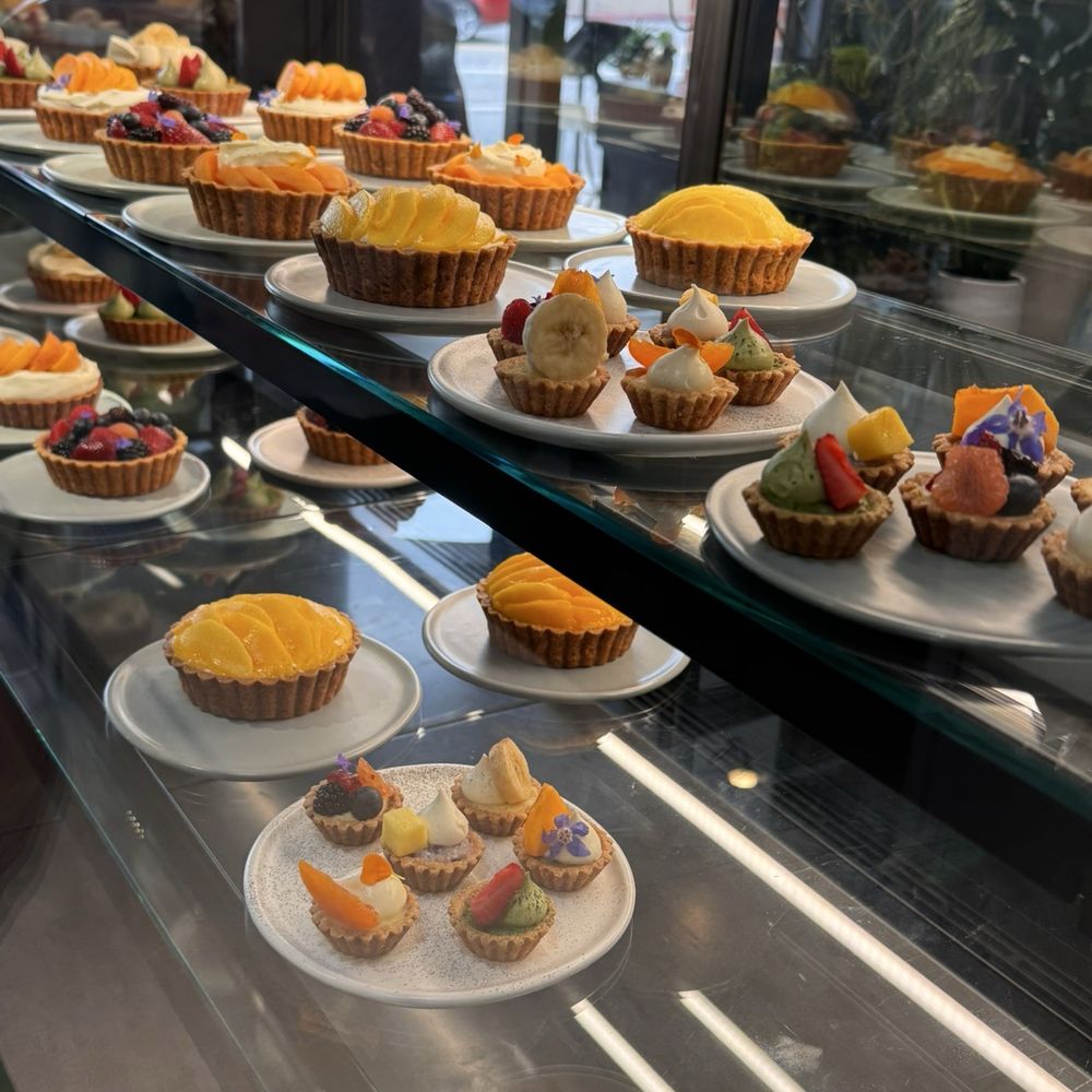 Pinecone Bakeshop Plus Cafe - Tart display - Coffee & Tea Near Me - Alhambra, California Pinecone Bakeshop Plus Cafe - Tart display - Coffee & Tea Near Me - Alhambra, California