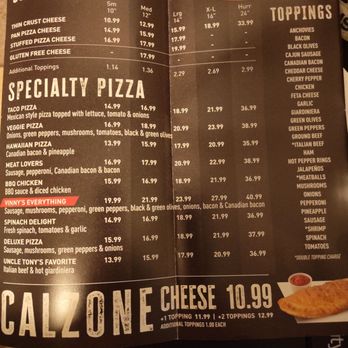 Vinny's Pizza - Menu - Pizza Near Me - Dekalb, Illinois