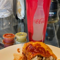 Rivas Taco Shop - Chicken adobo burrito enchilada style. It did not disappoint.