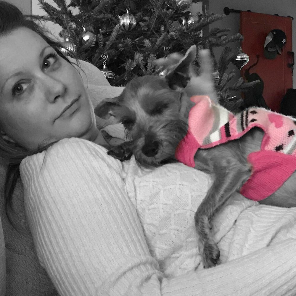 My bride and our Dorothy! Beautiful, and affectionately groomed by Kristy.