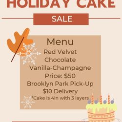 Sweet Heaven by Nne - Taking holiday mini cake orders for all your holiday gatherings this season.