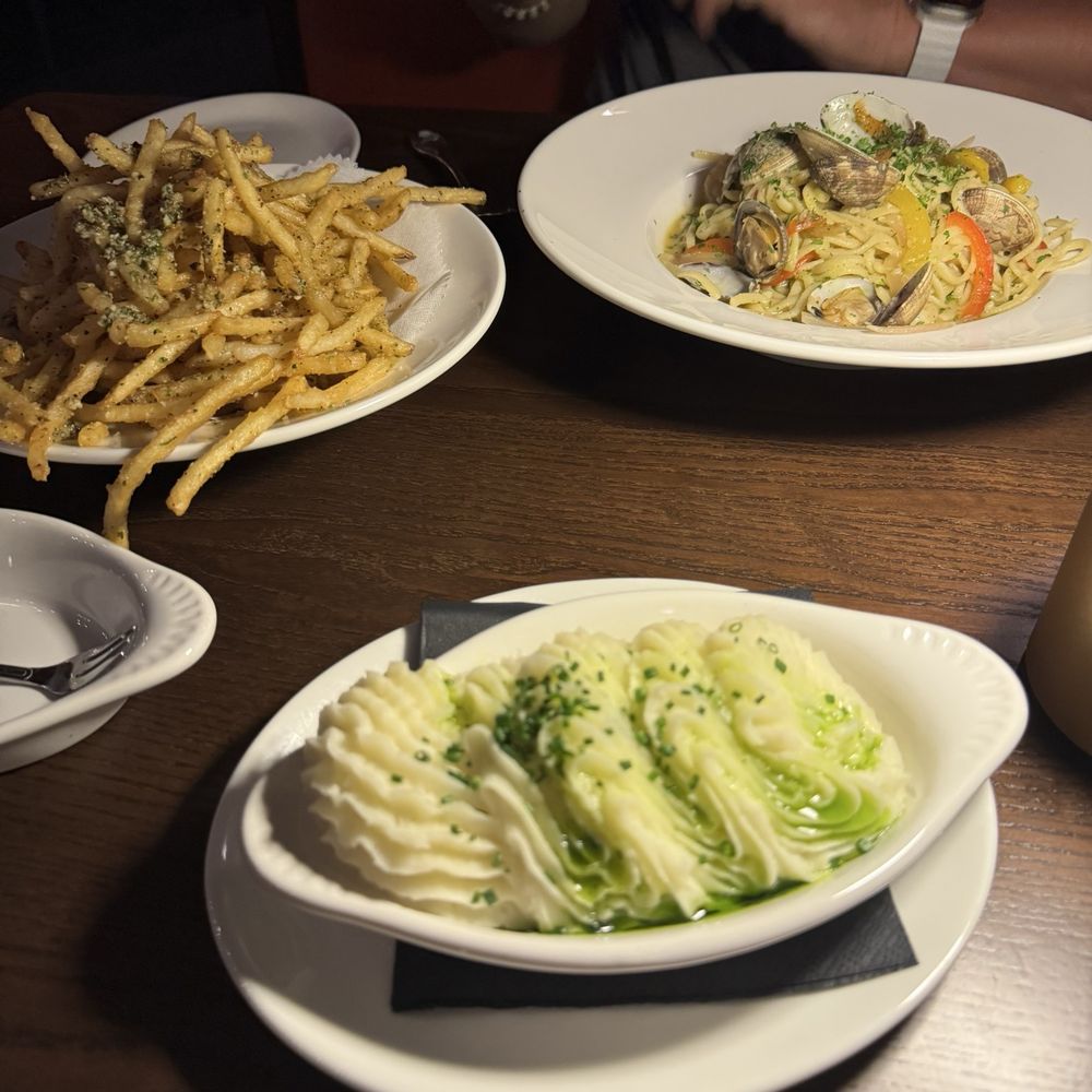 Corso Italian Steak - Mashed potatoes, fries and seafood pasta - Steakhouses Near Me - Boise, Idaho