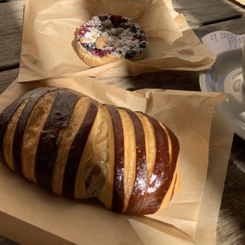The Combine Kitchen - Chocolate croissant, and berry crumble pastry. - Coffee & Tea Near Me - Rancho Cucamonga, California