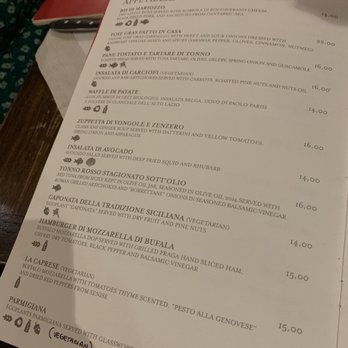 Roscioli - Dinner menu (7/13/2019) - Salumerie Near Me - Rome, RM Roscioli - Dinner menu (7/13/2019) - Salumerie Near Me - Rome, RM