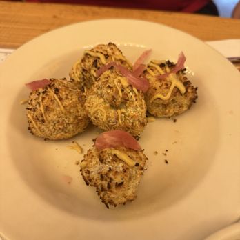 Rathskeller Bier Haus - Sauerkraut Balls (savory and creamy with sausage, sauerkraut, cream cheese and herbs, fried, and served with mustard. - German Near Me - Omaha, Nebraska