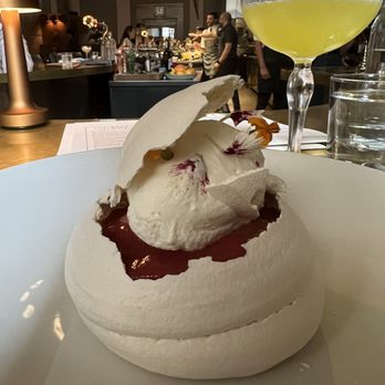 Riviera - The best pavlova ever! And Yellow cocktail - Canadian (New) Near Me - Ottawa, Ontario