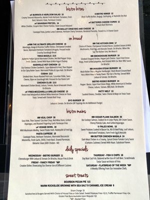 Menu photo 6 Scotties Bistro Longview, TX