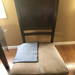 Before and after., they had the perfect fabric. Before and after., they had the perfect fabric.