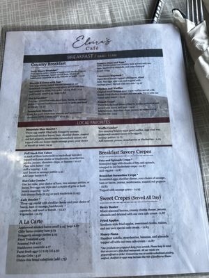 Menu photo 2 Elvira's Cafe Sevierville, TN Menu photo 2 Elvira's Cafe Sevierville, TN