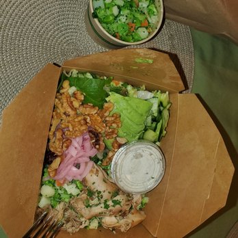 Ben's Fast Food - Chicken garden bowl + magic ranch + side of clean veggies - New American Near Me - San Jose, California