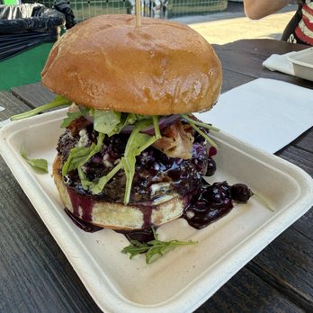 Scolari's Good Eats - Blueberry bacon blue cheese burger - Burgers Near Me - Alameda, California