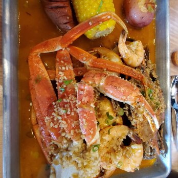 Boiling Dragon - Captain's Feast  cost about $35. (That's all you get) - Pan Asian Near Me - Pearland, Texas