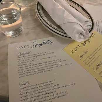 Cafe Spaghetti - Menu - Italian Near Me - Brooklyn, New York