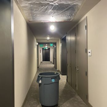 Hanover Broadway - Hall way leak - Apartments Near Me - Oakland, California
