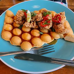 Spiced Maple Chicken 'n Waffles Spiced Maple Chicken 'n Waffles