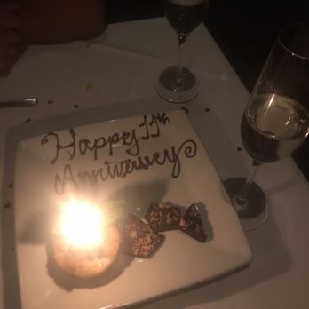 Ruth's Chris Steak House - Personalized anniversary dessert. Loved the Attention to detail. - Steakhouses Near Me - Pasadena, California Ruth's Chris Steak House - Personalized anniversary dessert. Loved the Attention to detail. - Steakhouses Near Me - Pasadena, California