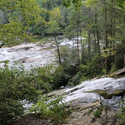 Dick's Creek Falls - From the top of the falls