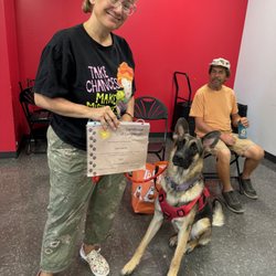 Greater Dog - Lisa and Sam completing Manners 1