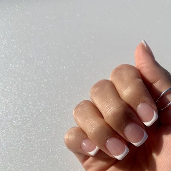 Bliss Nail Lounge - French acrylic with tips. - Nail Salons Near Me - Clermont, Florida Bliss Nail Lounge - French acrylic with tips. - Nail Salons Near Me - Clermont, Florida