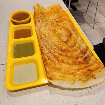 Dosa Kitchen - a plate of dosa and dipping sauces - Indian Near Me - Scarborough, Ontario
