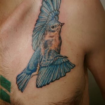 Sunnyside Tattoo - Eastern Bluebird by Eddie - Tattoo Near Me - Long Island City, New York Sunnyside Tattoo - Eastern Bluebird by Eddie - Tattoo Near Me - Long Island City, New York
