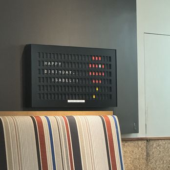 Camp 4  - Letters on the wall, congratulating the birthday girl - Wine Bars Near Me - Modesto, California