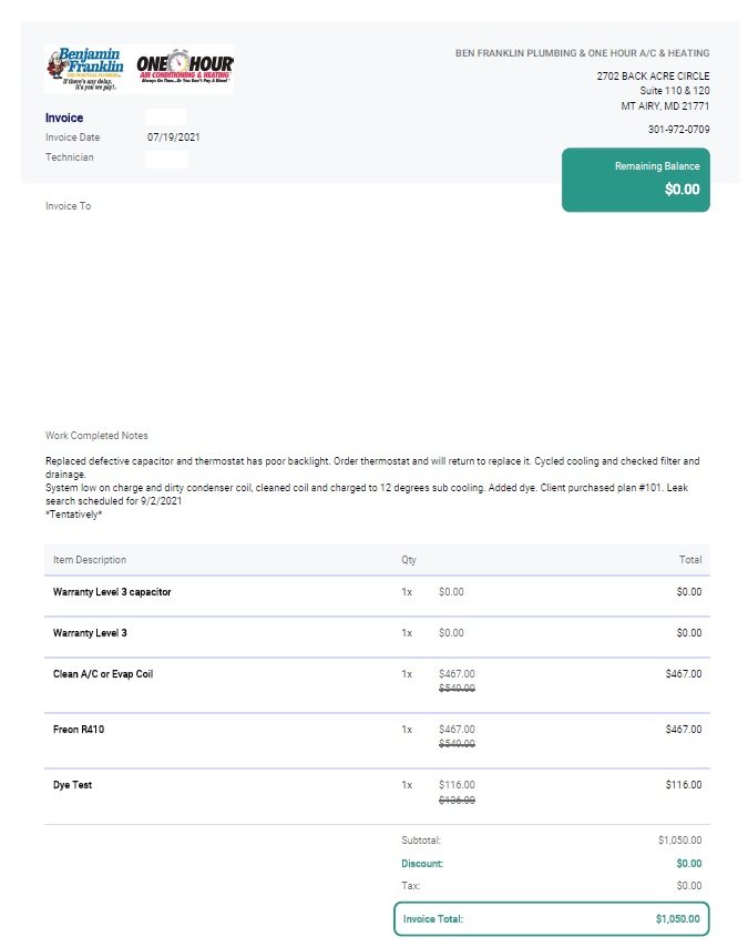 Slide of Benjamin Franklin Plumbing