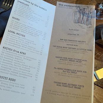 Boonville Hotel & Restaurant - Menu 5/26/2023 - Hotels Near Me - Boonville, California