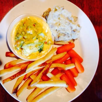 Cheddar's Scratch Kitchen - Vegetable plate-comes with soup or salad and your choice of 4 sides. The mashed potatoes are to die for! - American Near Me - Lexington, Kentucky Cheddar's Scratch Kitchen - Vegetable plate-comes with soup or salad and your choice of 4 sides. The mashed potatoes are to die for! - American Near Me - Lexington, Kentucky