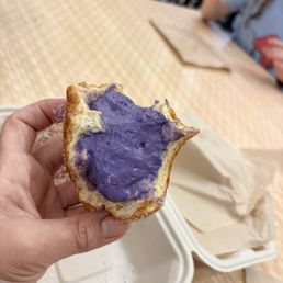 Ube-filled malasada